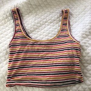 Express Fruit Stripe Crop Top